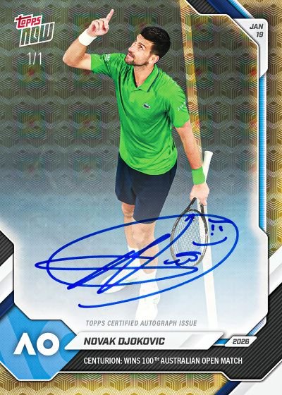 Novak Djokovic #1 — Centurion: Wins 100th Australian Open Match