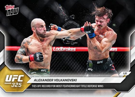 9 (UFC 326) — 2026 Topps Now UFC