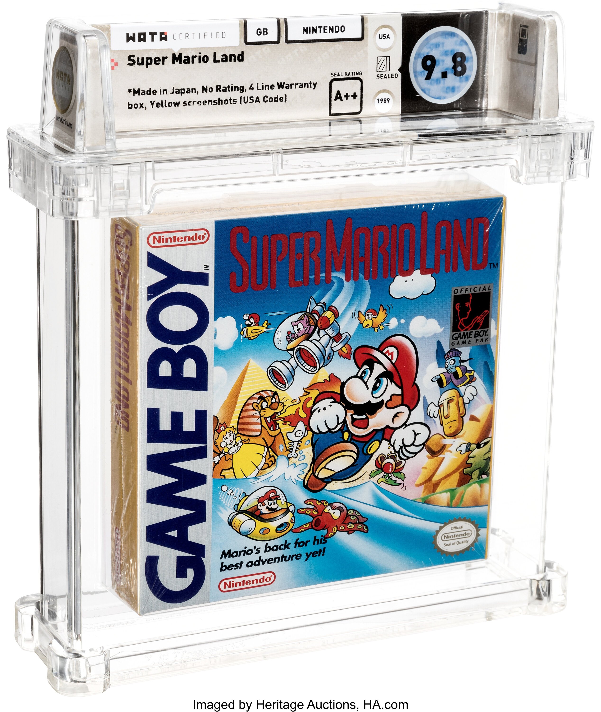 Super Mario Land graded slab