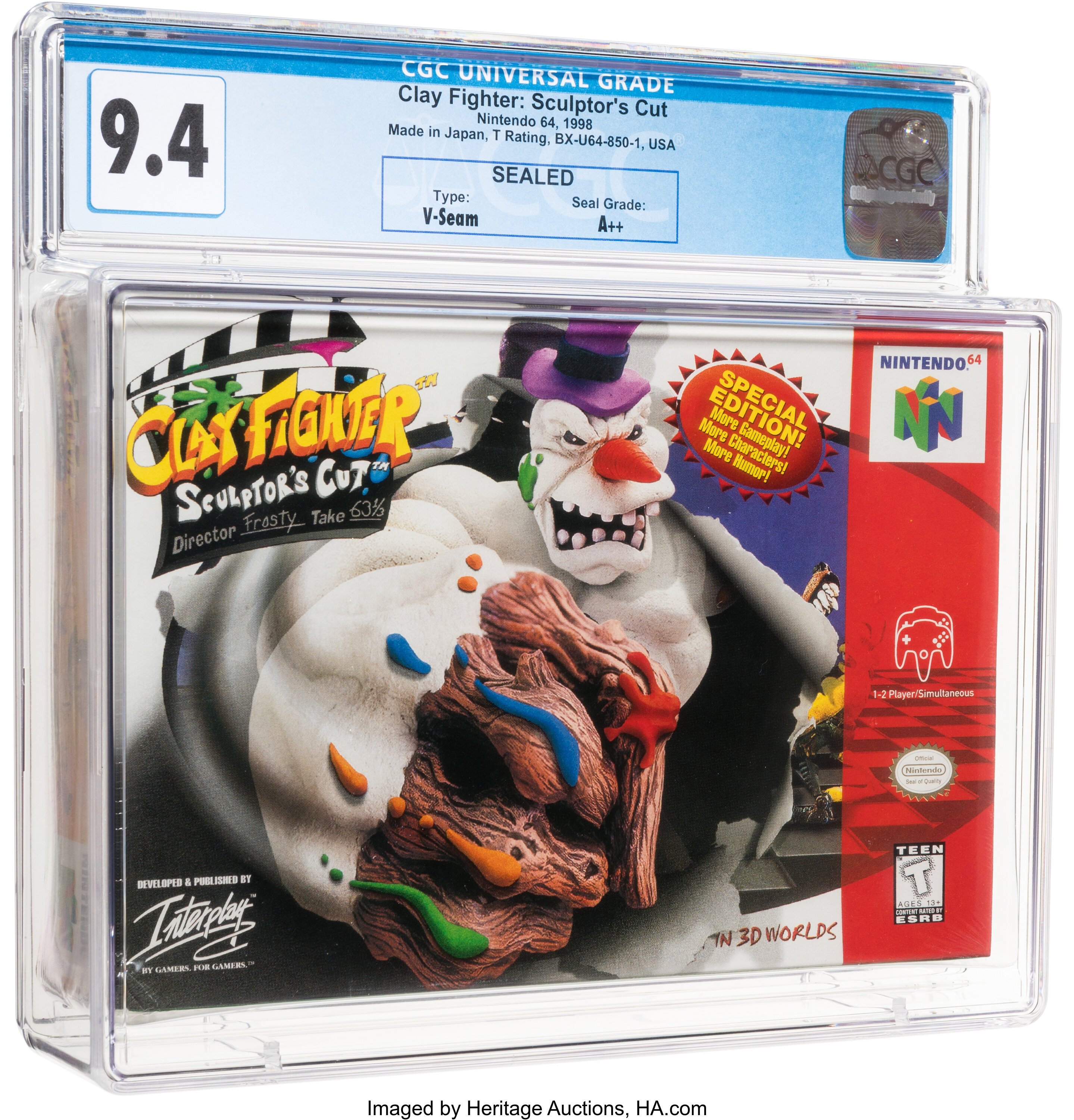 Clay Fighter: Sculptor's Cut graded slab
