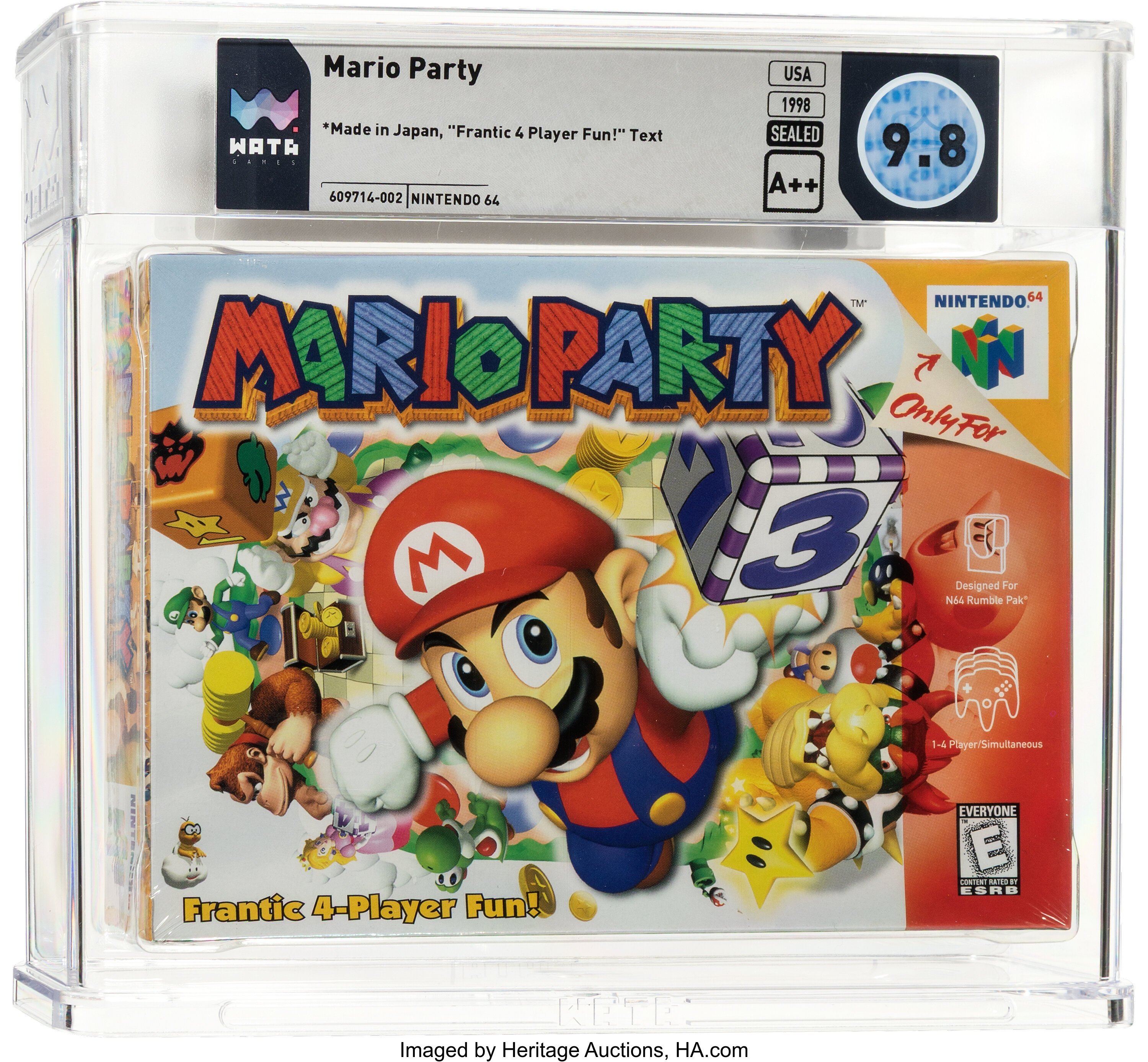 Mario Party graded slab