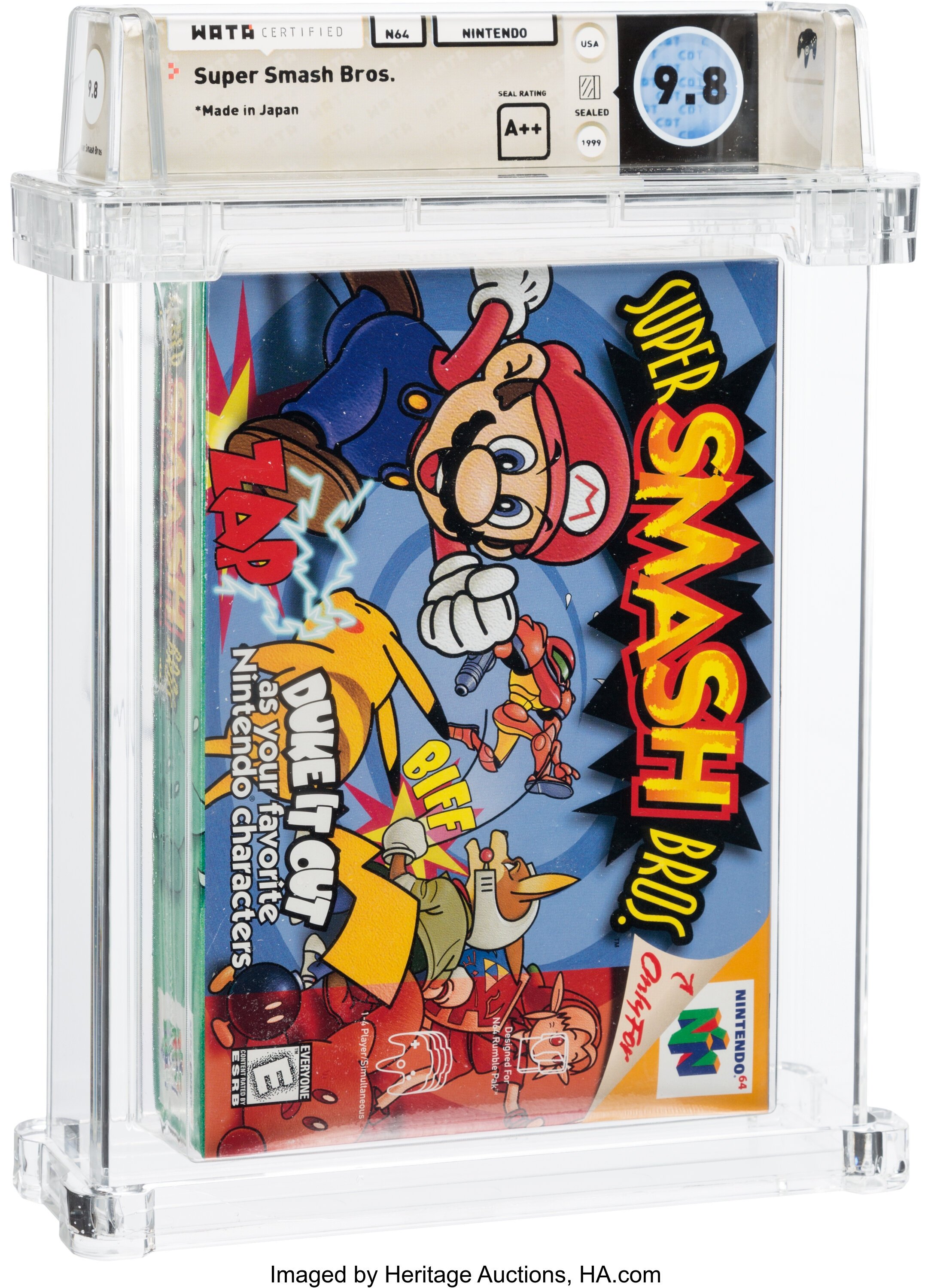 Super Smash Bros. graded slab