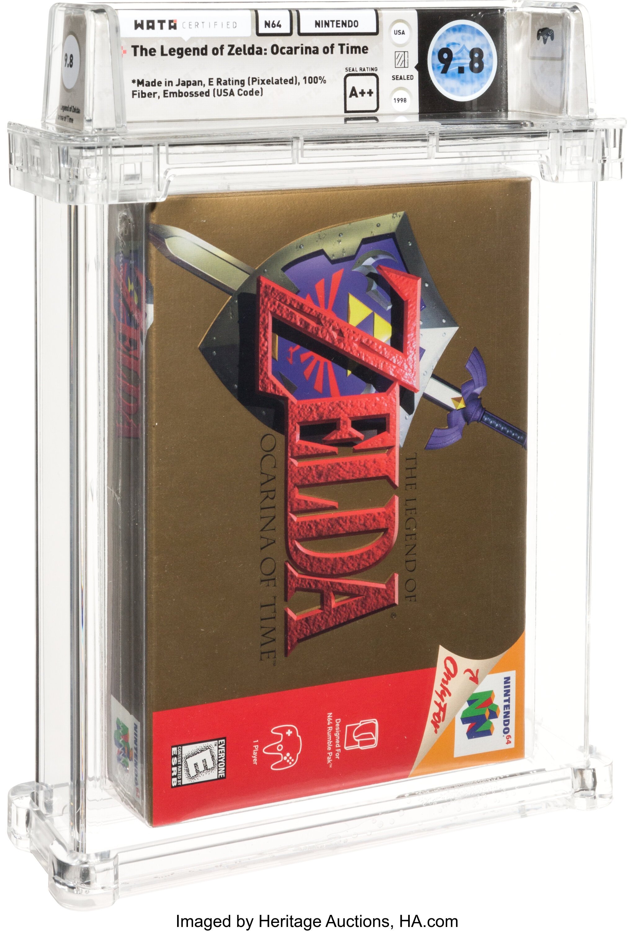 The Legend of Zelda: Ocarina of Time graded slab