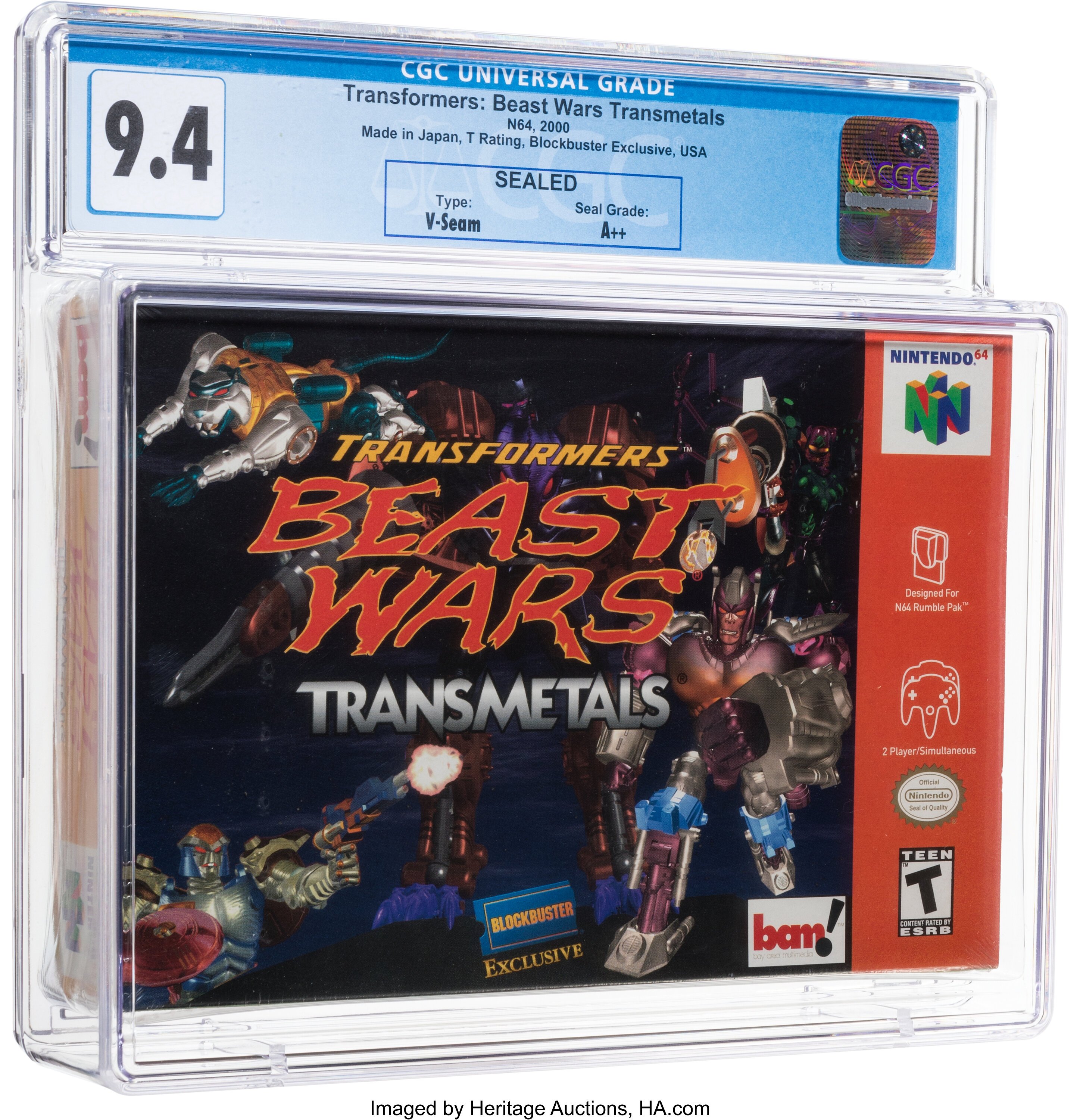 Transformers: Beast Wars Transmetals graded slab