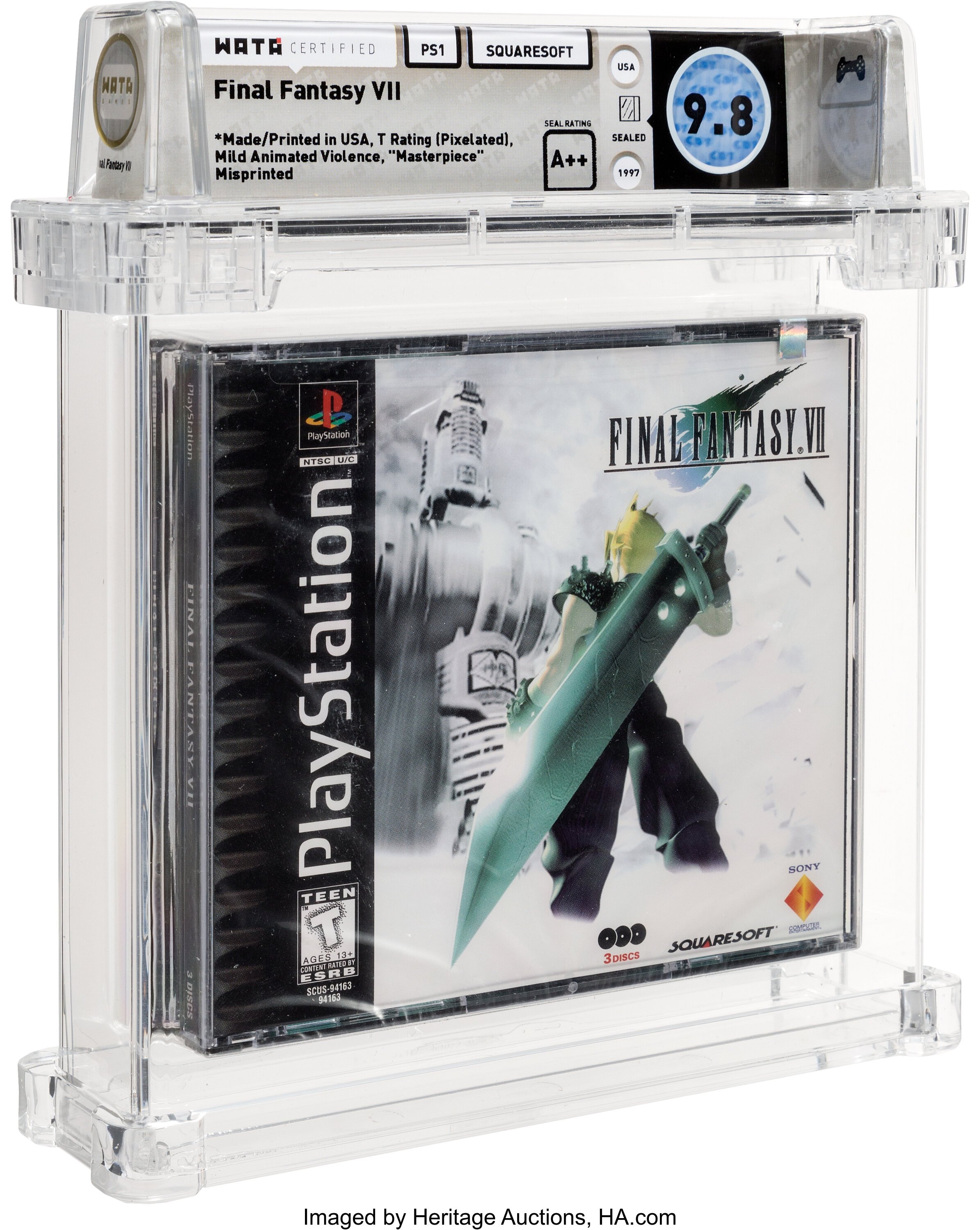 Final Fantasy VII graded slab